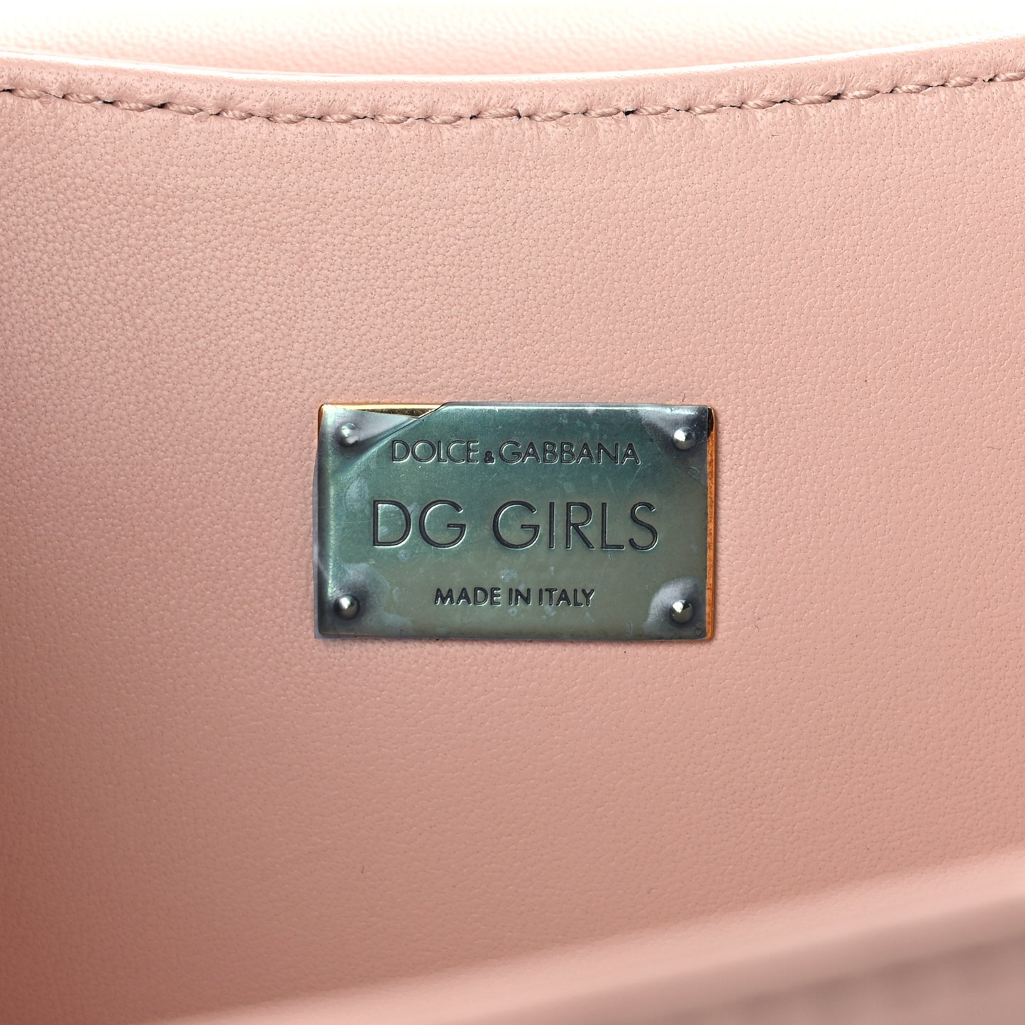 Nappa DG Girls Phone Shoulder Bag Cipria