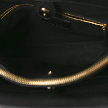 Burberry Grainy Calfskin Studded Medium Banner Tote Black 5 of 9