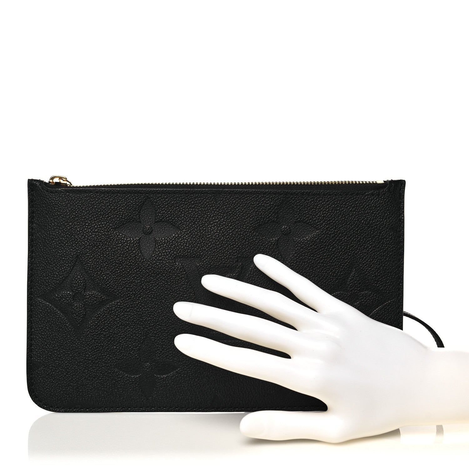 Louis Vuitton Empreinte Monogram Giant Neverfull MM Pochette Black 2 of 7