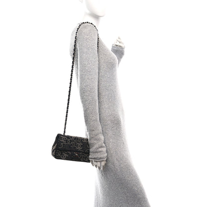 Chanel Canvas Studded Mini Rectangular Flap Black 2 of 10