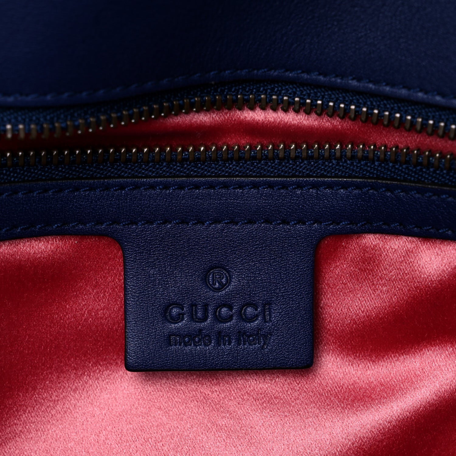 Gucci Velvet Matelasse Medium GG Marmont Shoulder Bag Cobalt Blue 6 of 16