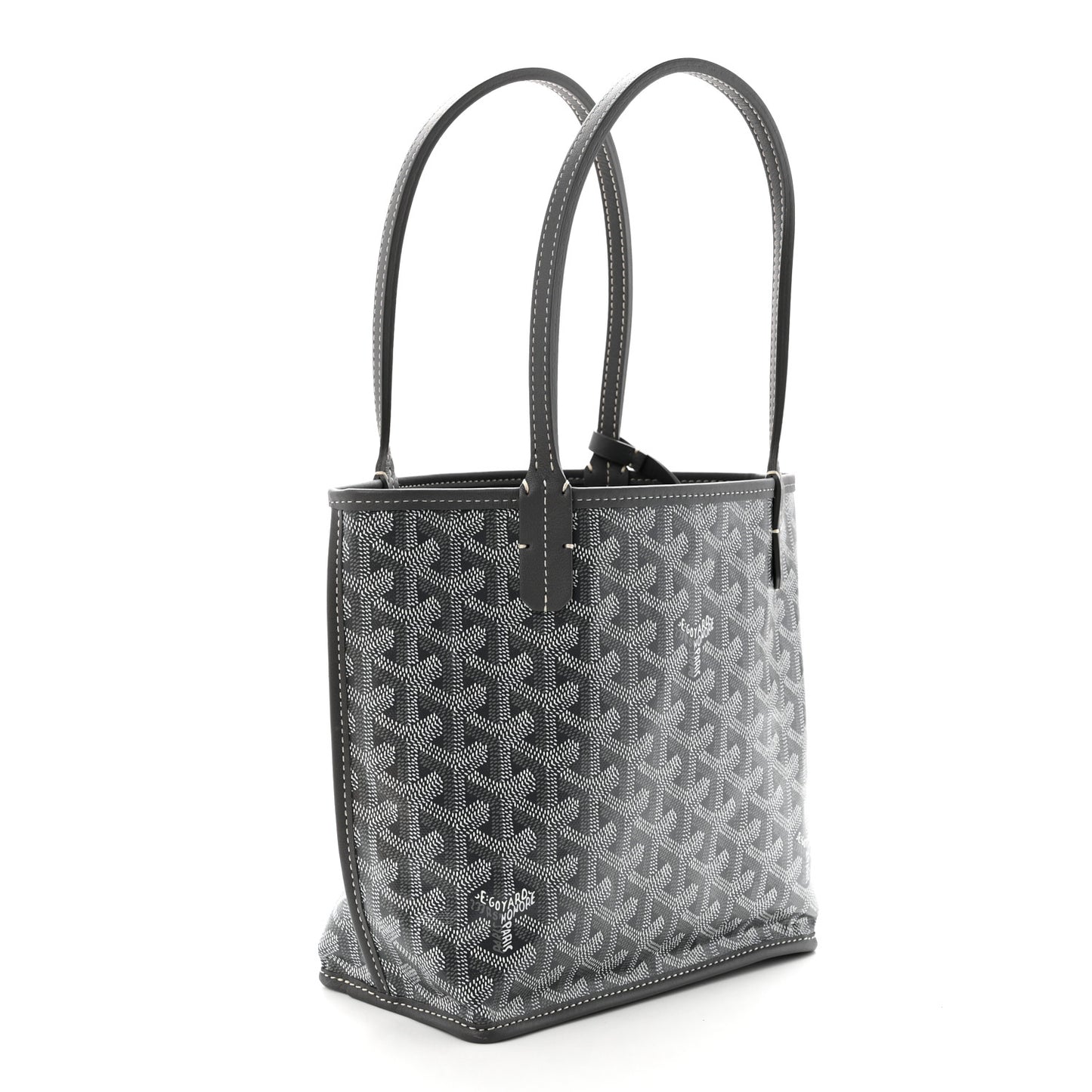Goyardine Reversible Mini Anjou Grey