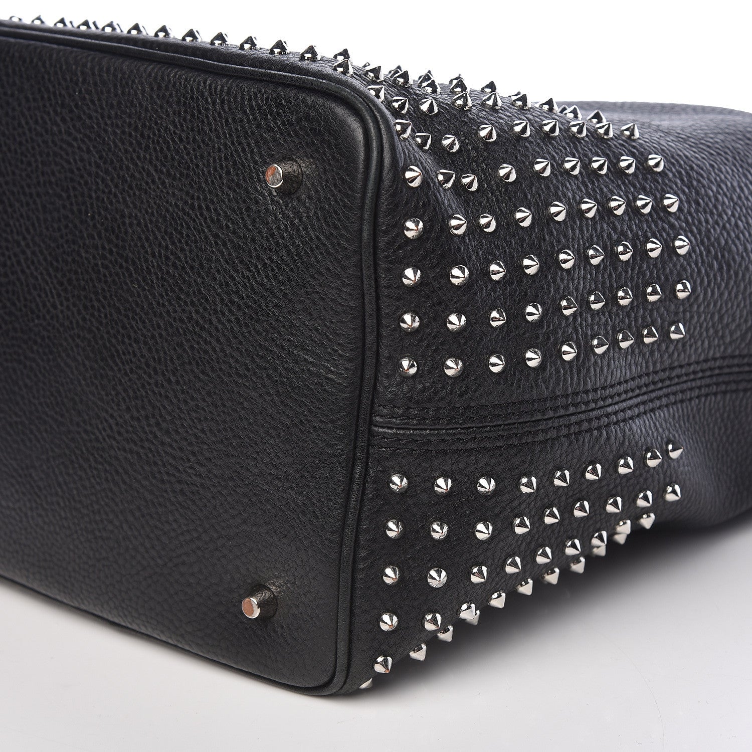 Burberry Calfskin Studded Medium Susanna Hobo Black 11 of 12