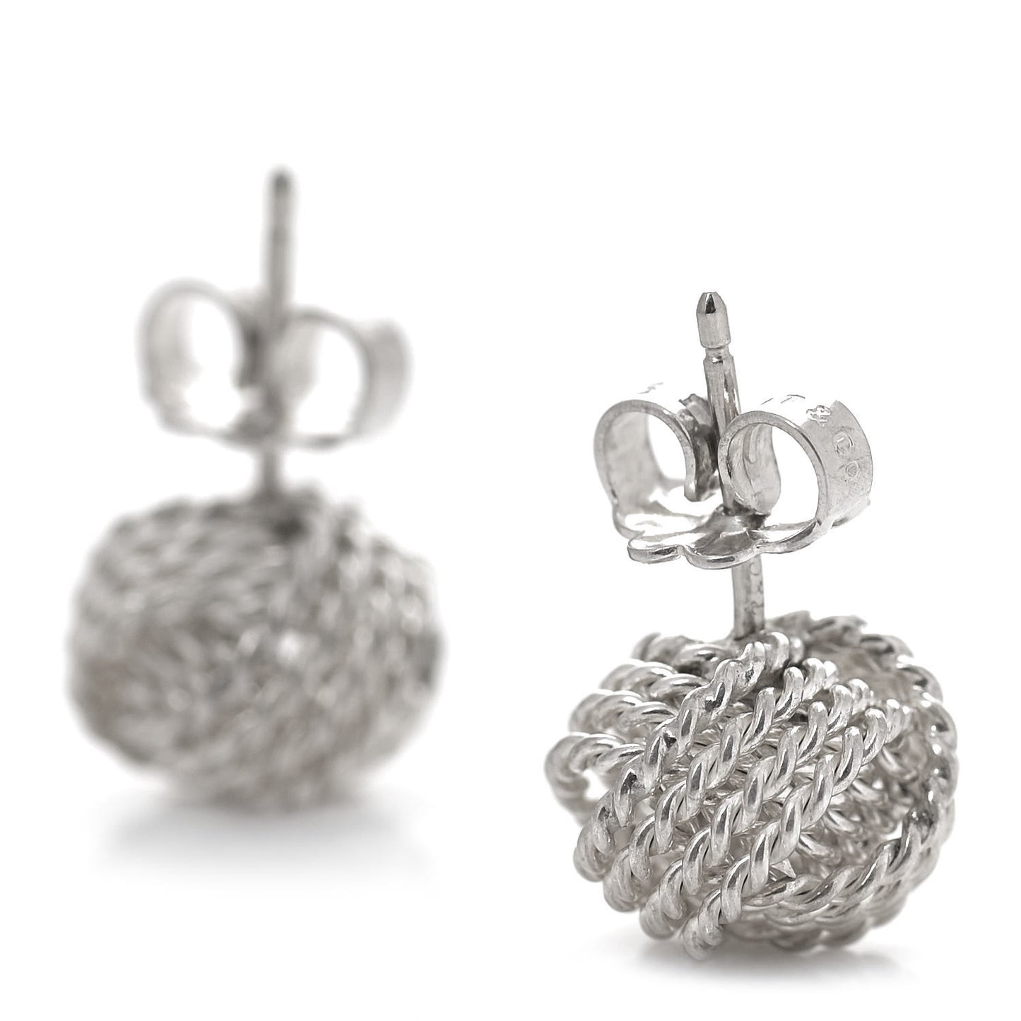Sterling Silver Twist Knot Earrings