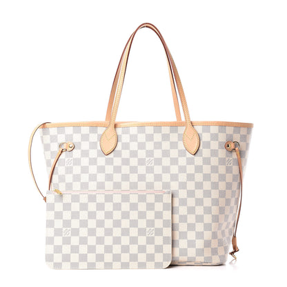 Louis Vuitton Damier Azur Neo Neverfull MM Rose Ballerine 1 of 13