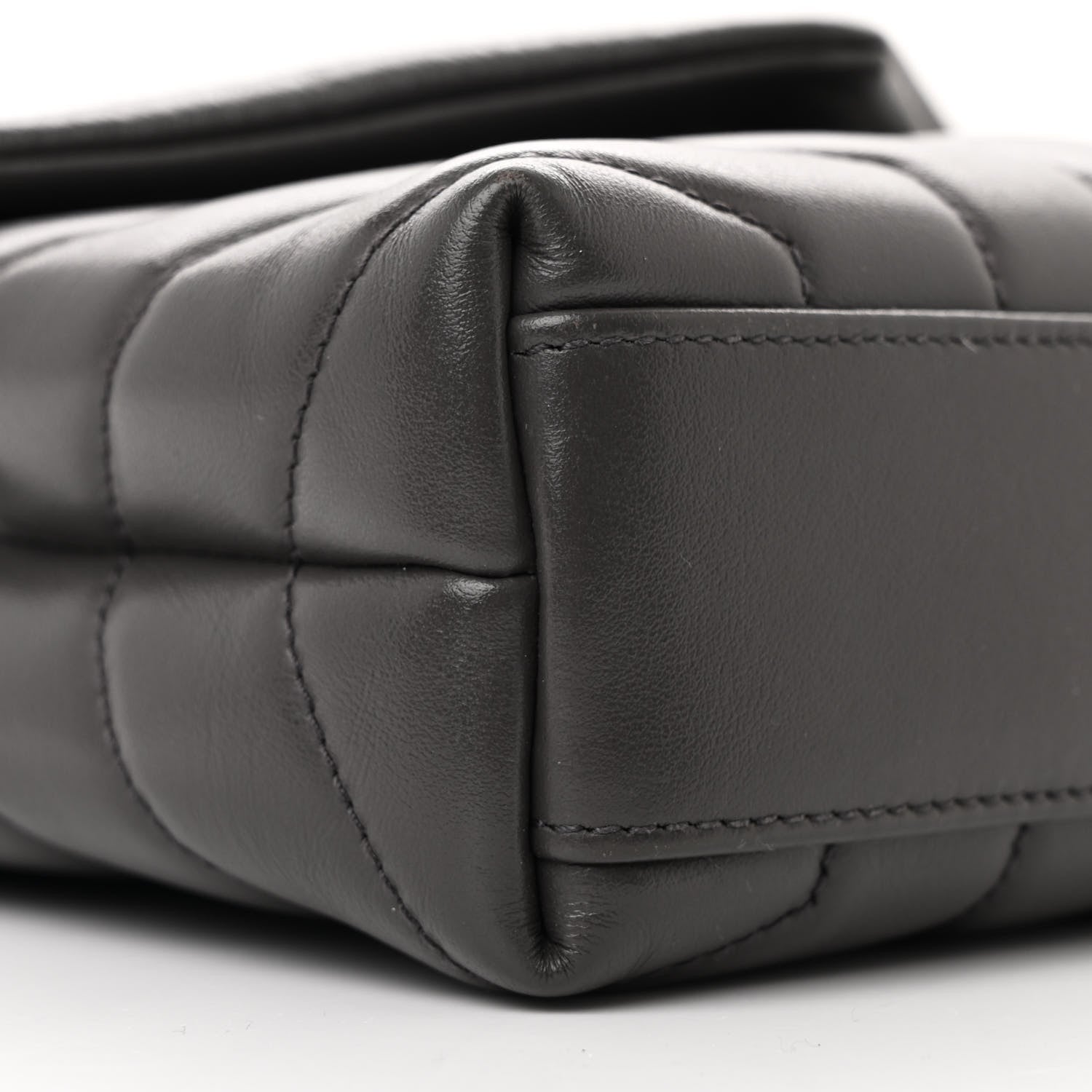 Saint Laurent Calfskin Y Quilted Monogram Toy Loulou Crossbody Bag Earth 10 of 11