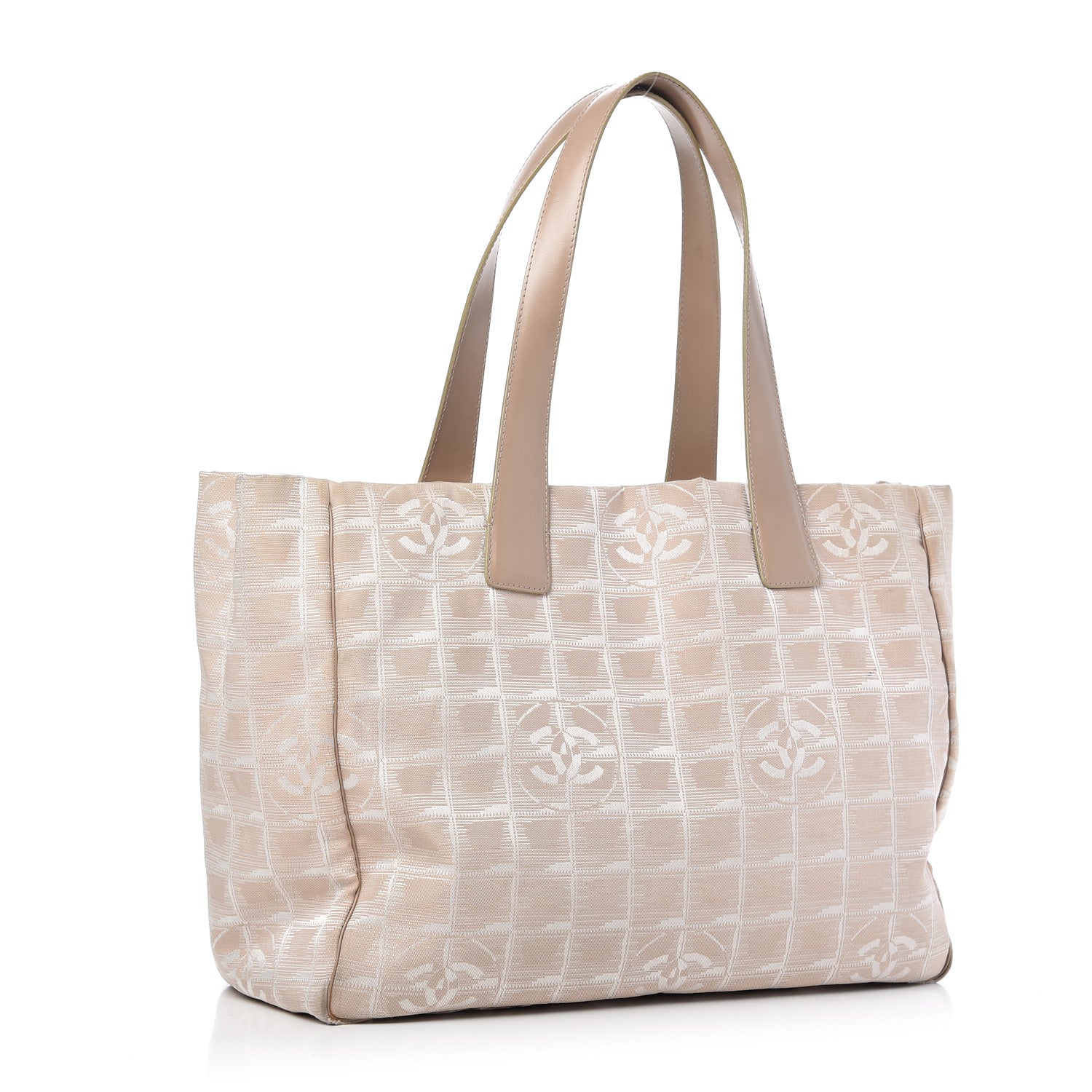 Chanel Nylon Medium Travel Tote Beige 3 of 9