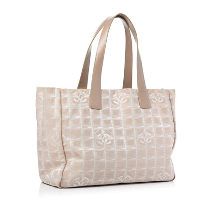 Chanel Nylon Medium Travel Tote Beige 3 of 9