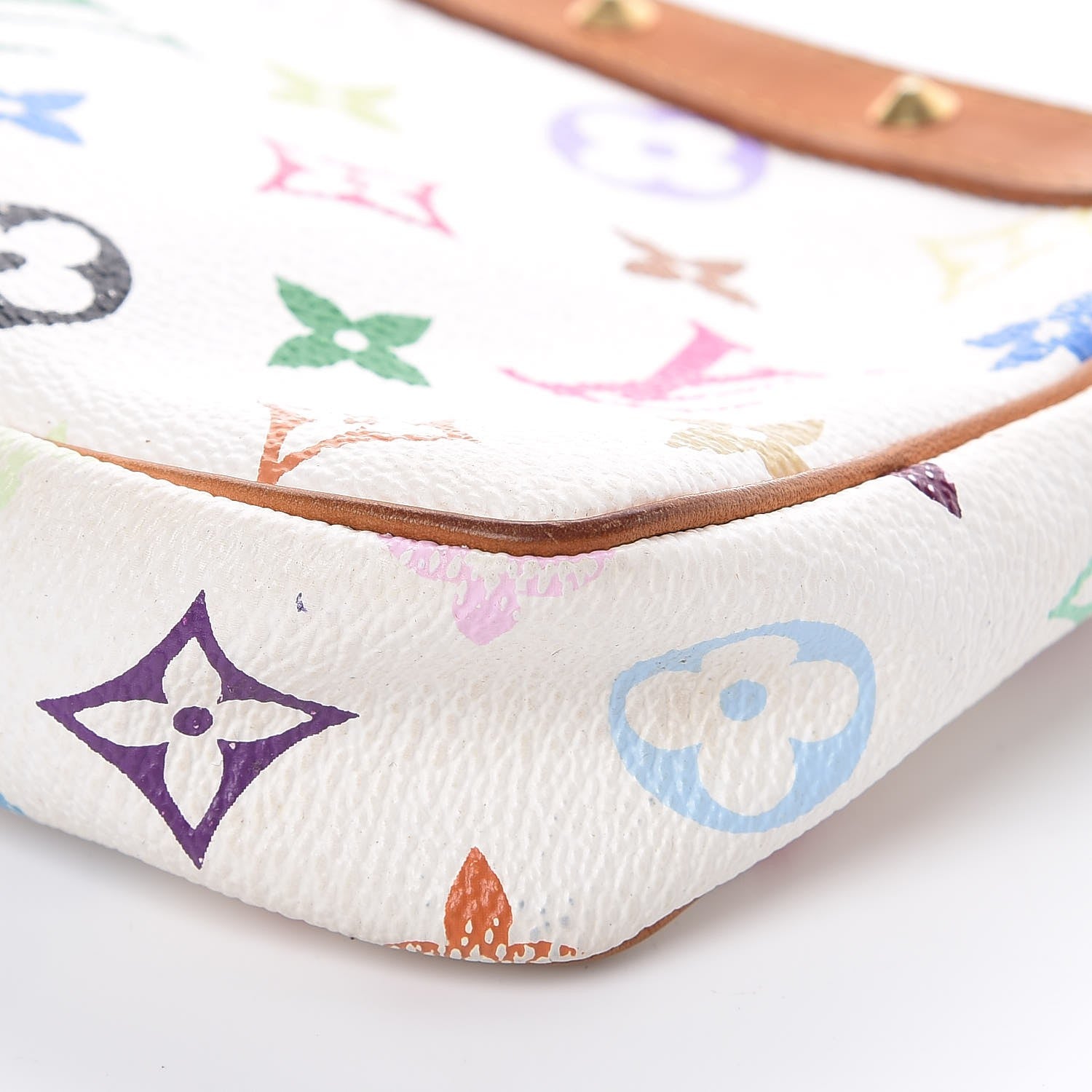 Louis Vuitton Monogram Multicolor Pochette Accessories White 14 of 14
