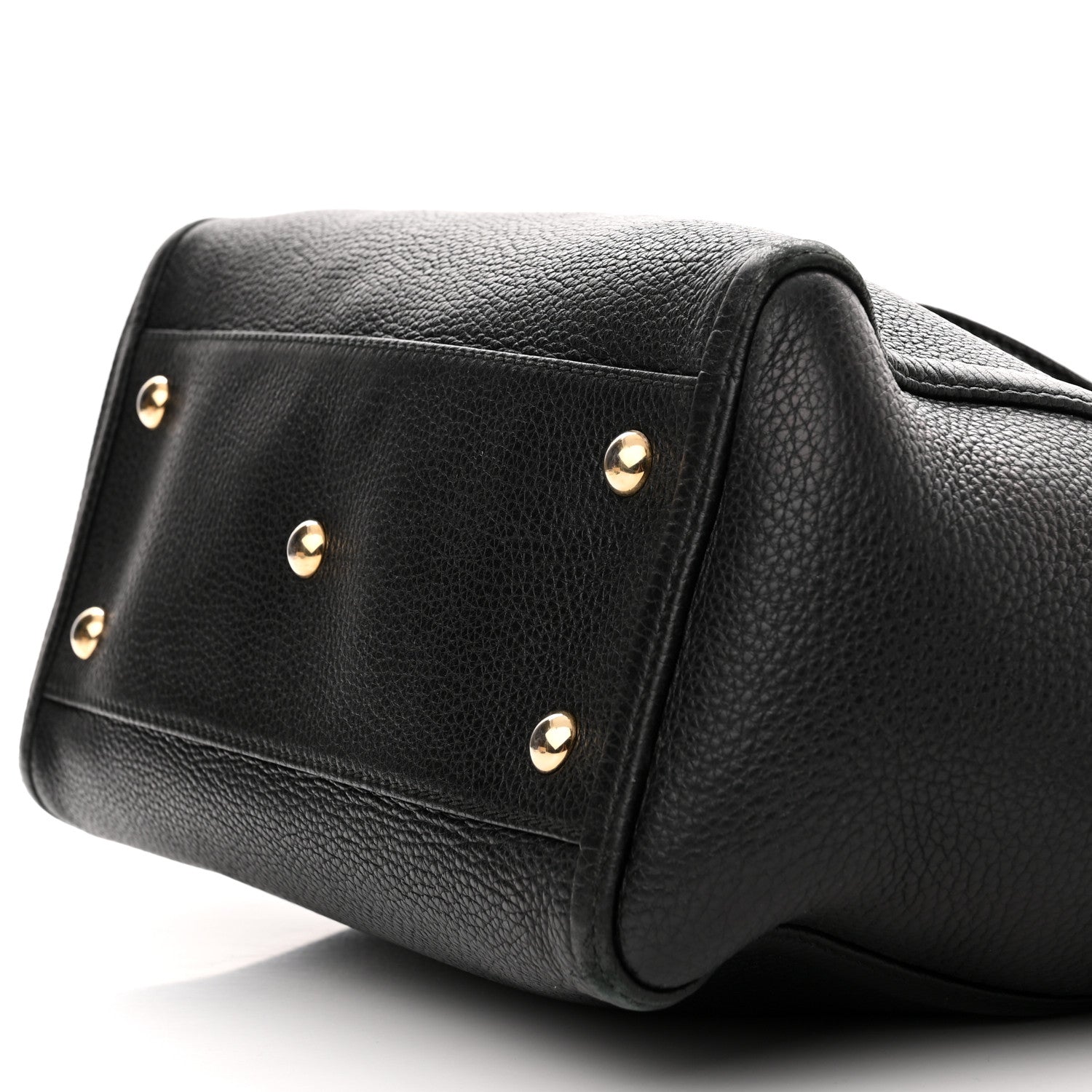 Gucci Pebbled Calfskin Small Soho Top Handle Bag Black 10 of 24