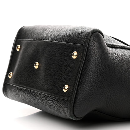 Gucci Pebbled Calfskin Small Soho Top Handle Bag Black 10 of 24