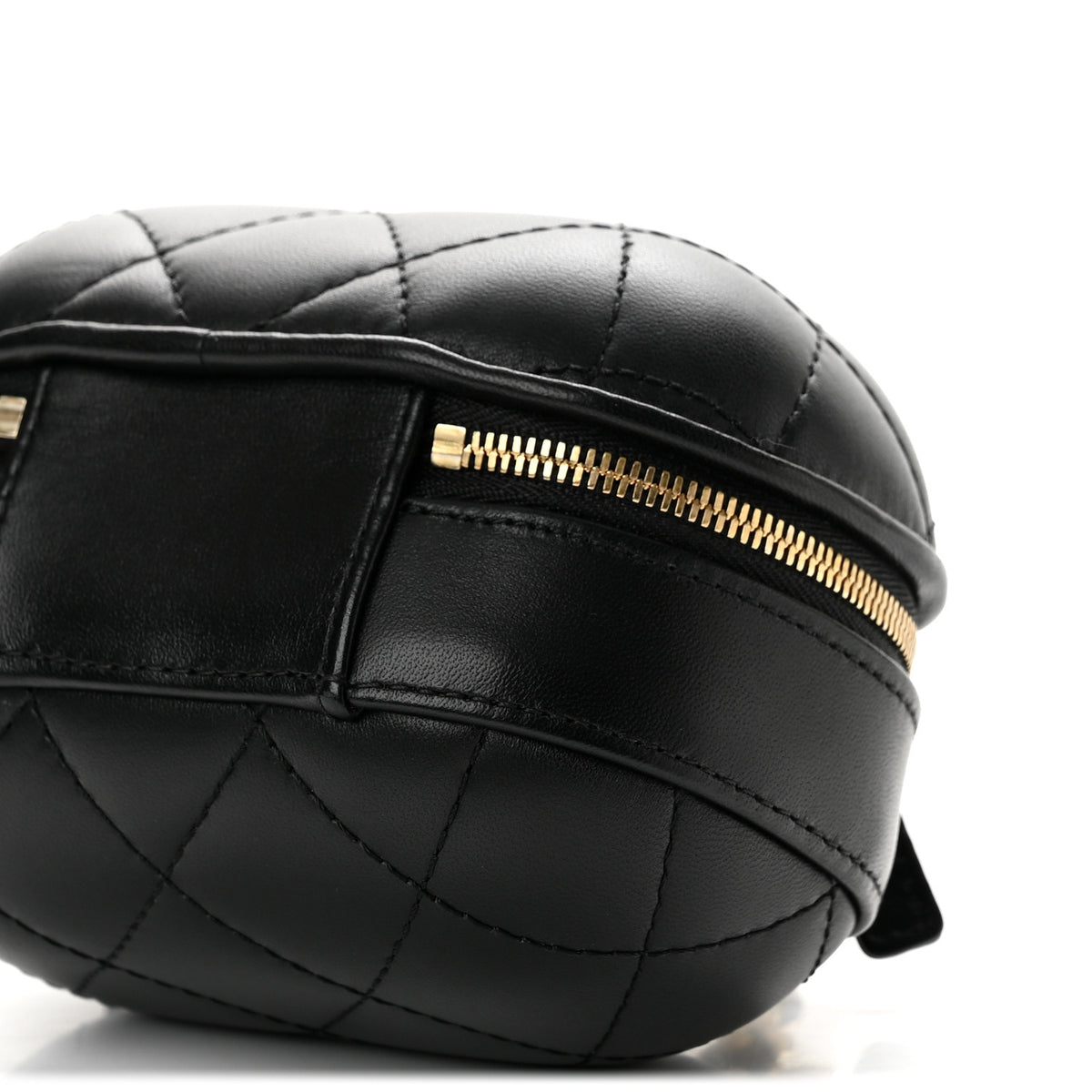 Chanel Lambskin Quilted Small CC Bubble Vanity Case Black 10 of 12