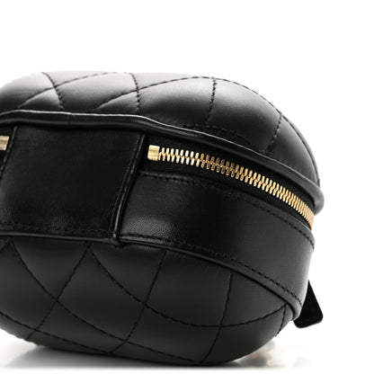 Chanel Lambskin Quilted Small CC Bubble Vanity Case Black 10 of 12