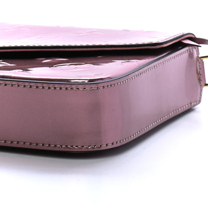 Louis Vuitton Vernis Pochette Felicie Chain Wallet Metallic Pale Pink 9 of 9
