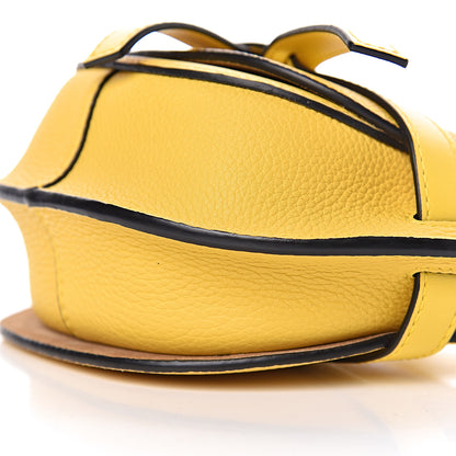 Loewe Grained Calfskin Mini Gate Crossbody Bag Yellow 8 of 9