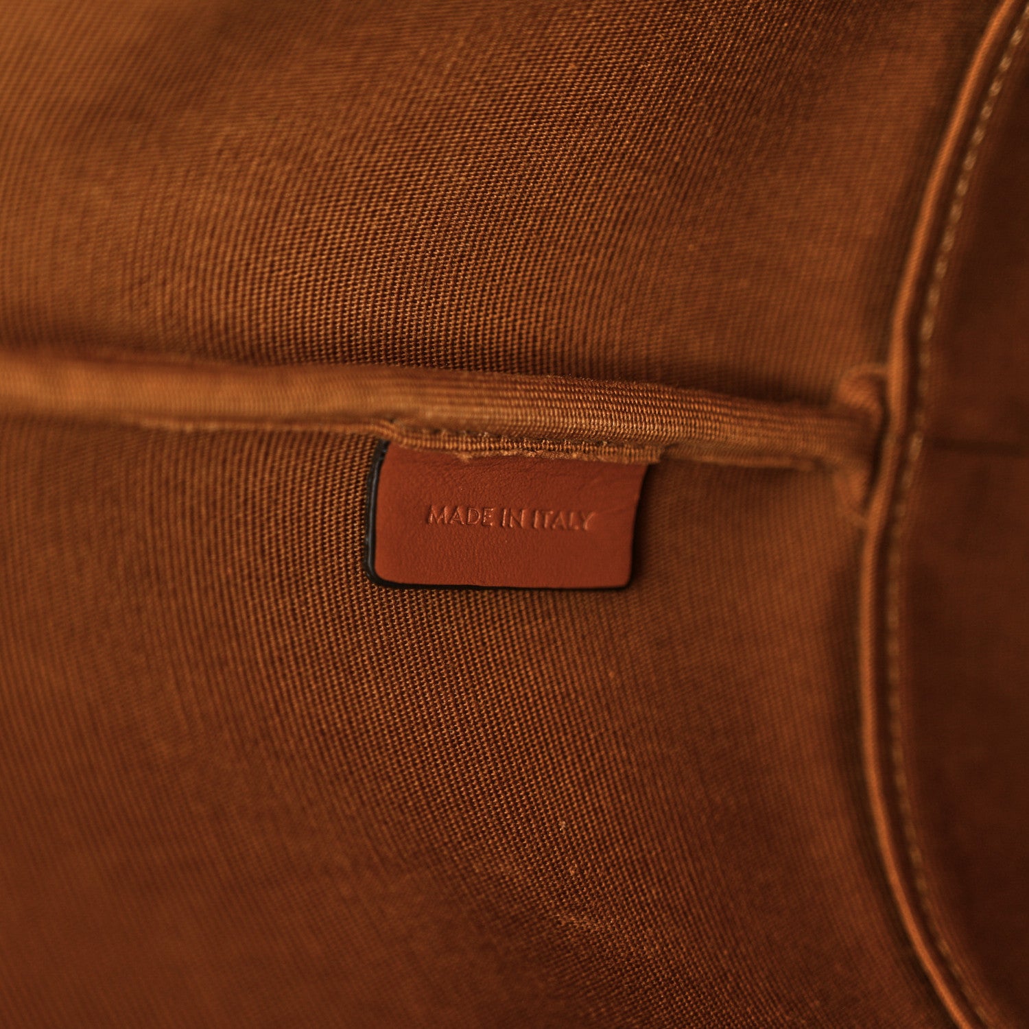 Celine Triomphe Canvas Calfskin Small Bucket Bag Tan 6 of 10