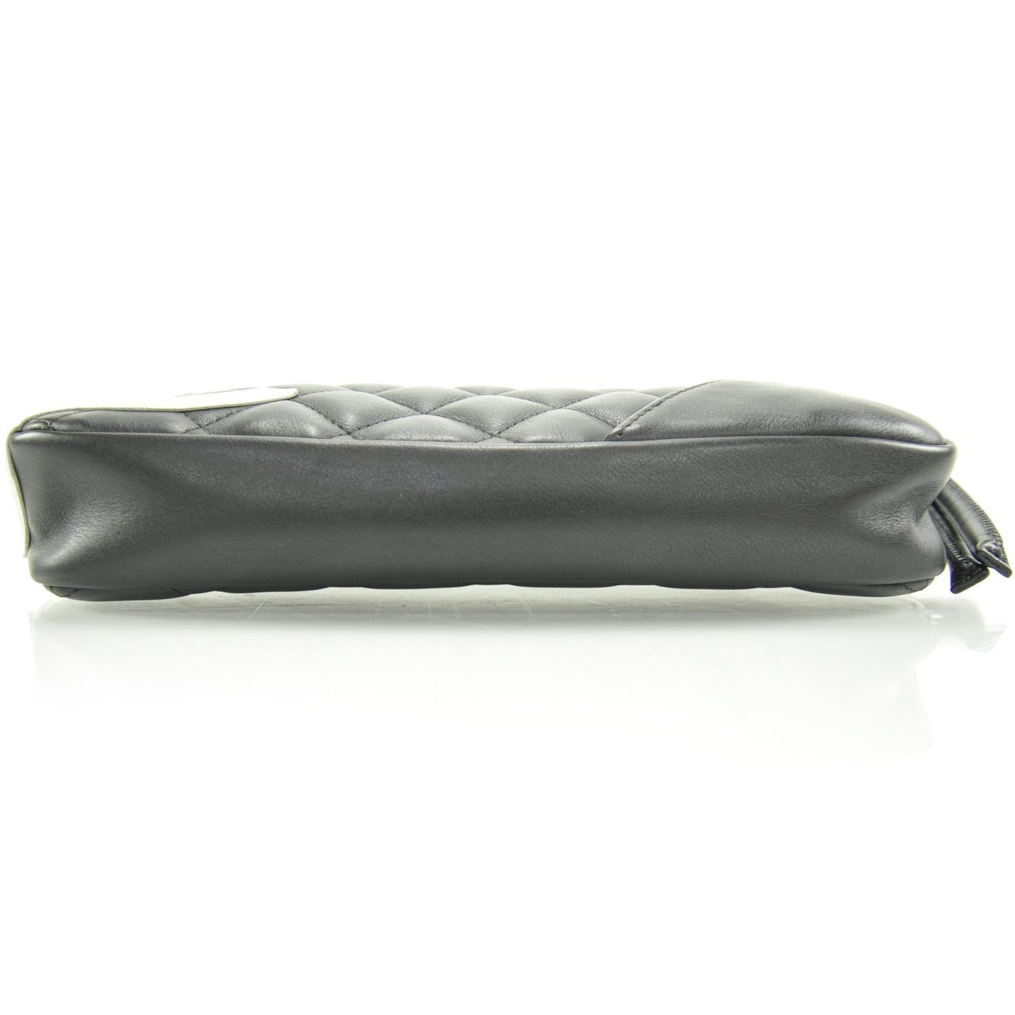 Cambon Quilted Pochette Bag Black White