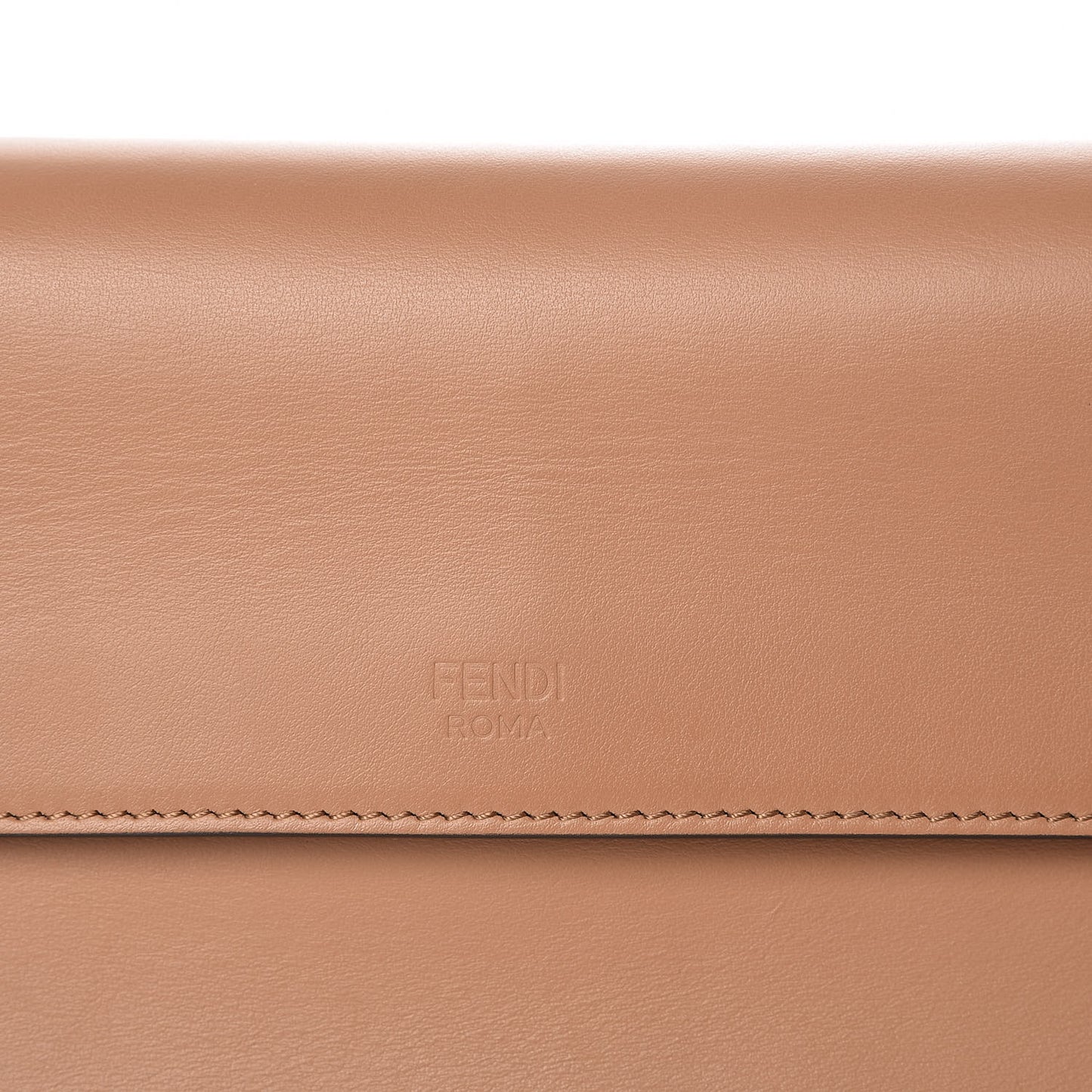 Vitello Century F is Fendi FF Embossed Kan I Shoulder Bag Orzo Tobacco