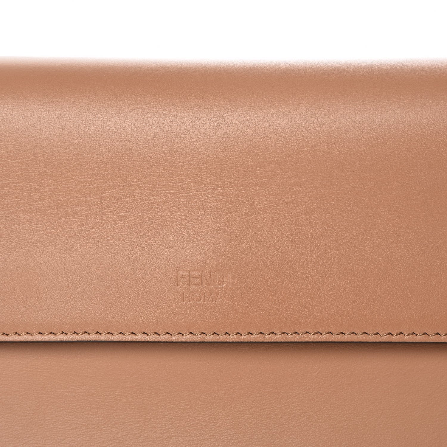 Fendi Vitello Century F is Fendi FF Embossed Kan I Shoulder Bag Orzo Tobacco 16 of 20