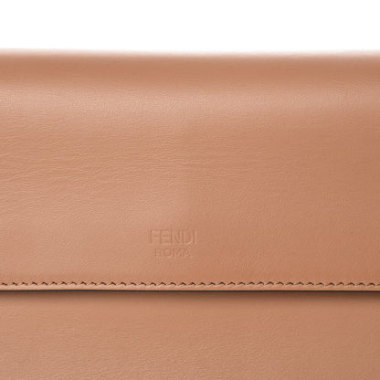 Fendi Vitello Century F is Fendi FF Embossed Kan I Shoulder Bag Orzo Tobacco 16 of 20