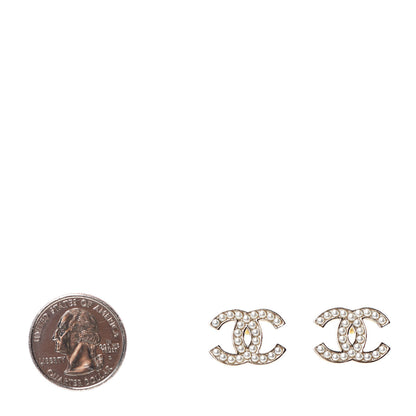 Chanel Pearl CC Earrings Gold 2 of 4