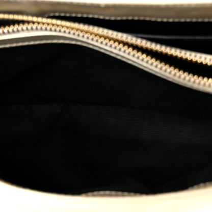 Saint Laurent Calfskin Y Quilted Monogram Small Loulou Chain Satchel Crema Soft 5 of 11