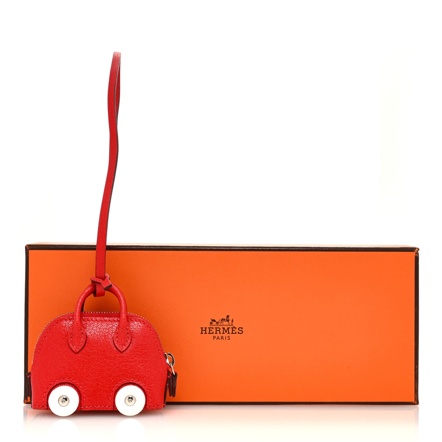 Chevre Mysore Bolide On Wheels Bag Charm Rouge de Coeur