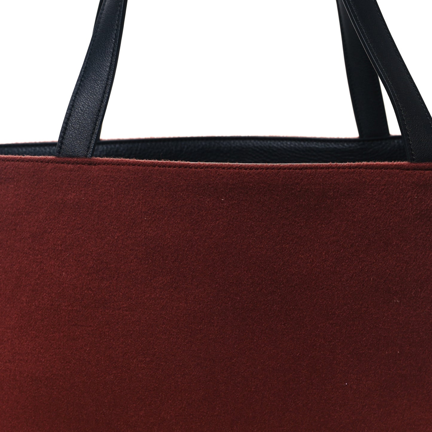Butter Calfskin Cashmere Neo Inside Out Tote Black