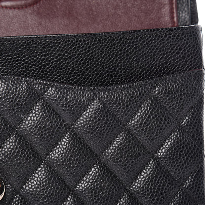 Chanel Caviar Quilted Medium Double Flap Black 14 of 21