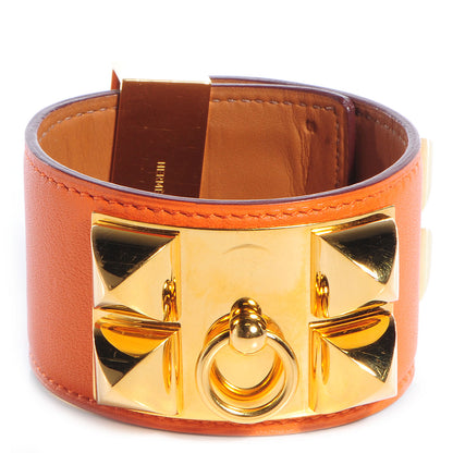Hermes Swift Collier de Chien CDC Small Bracelet Orange 1 of 8