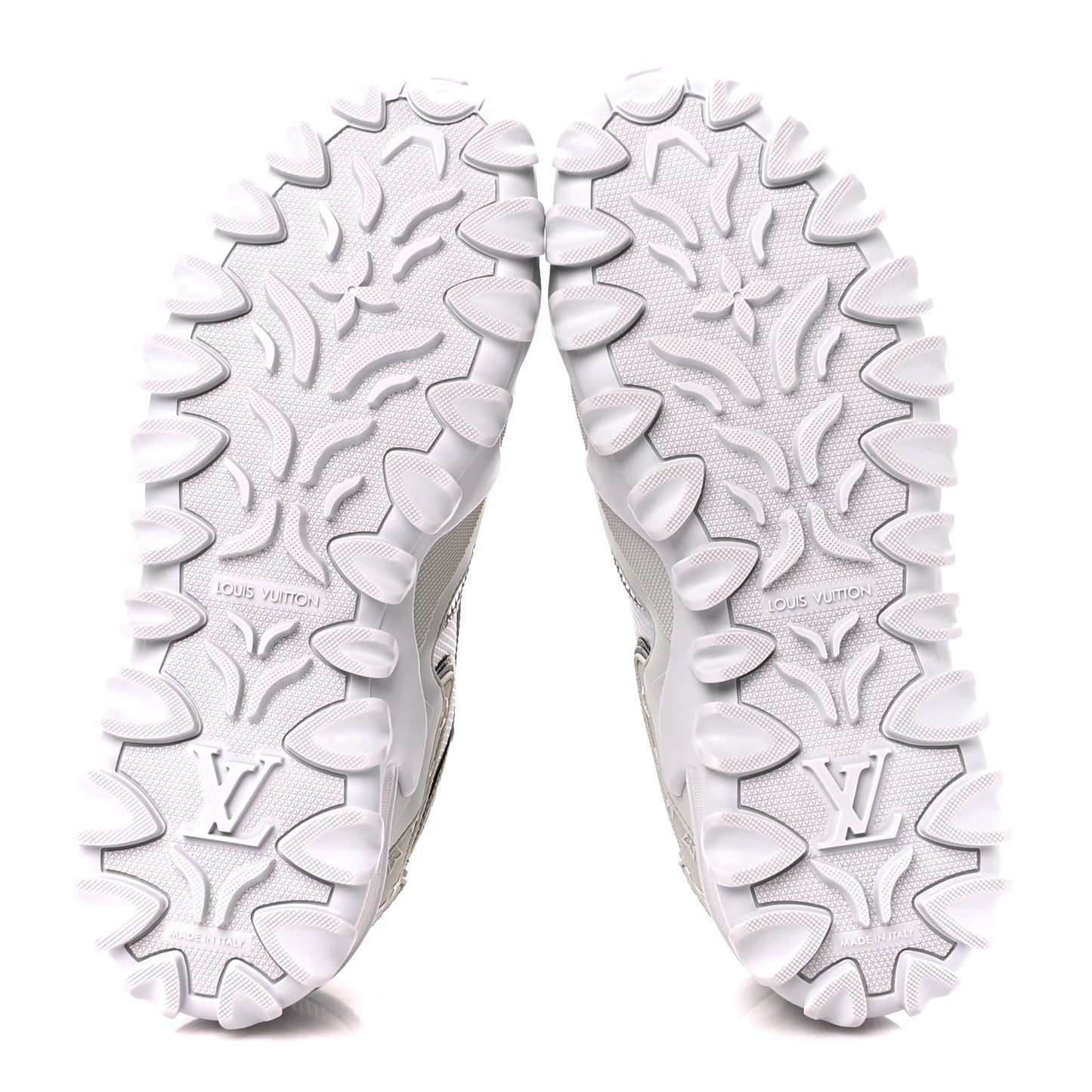 Technical Fabric LV Rush Sneakers 38.5 Silver