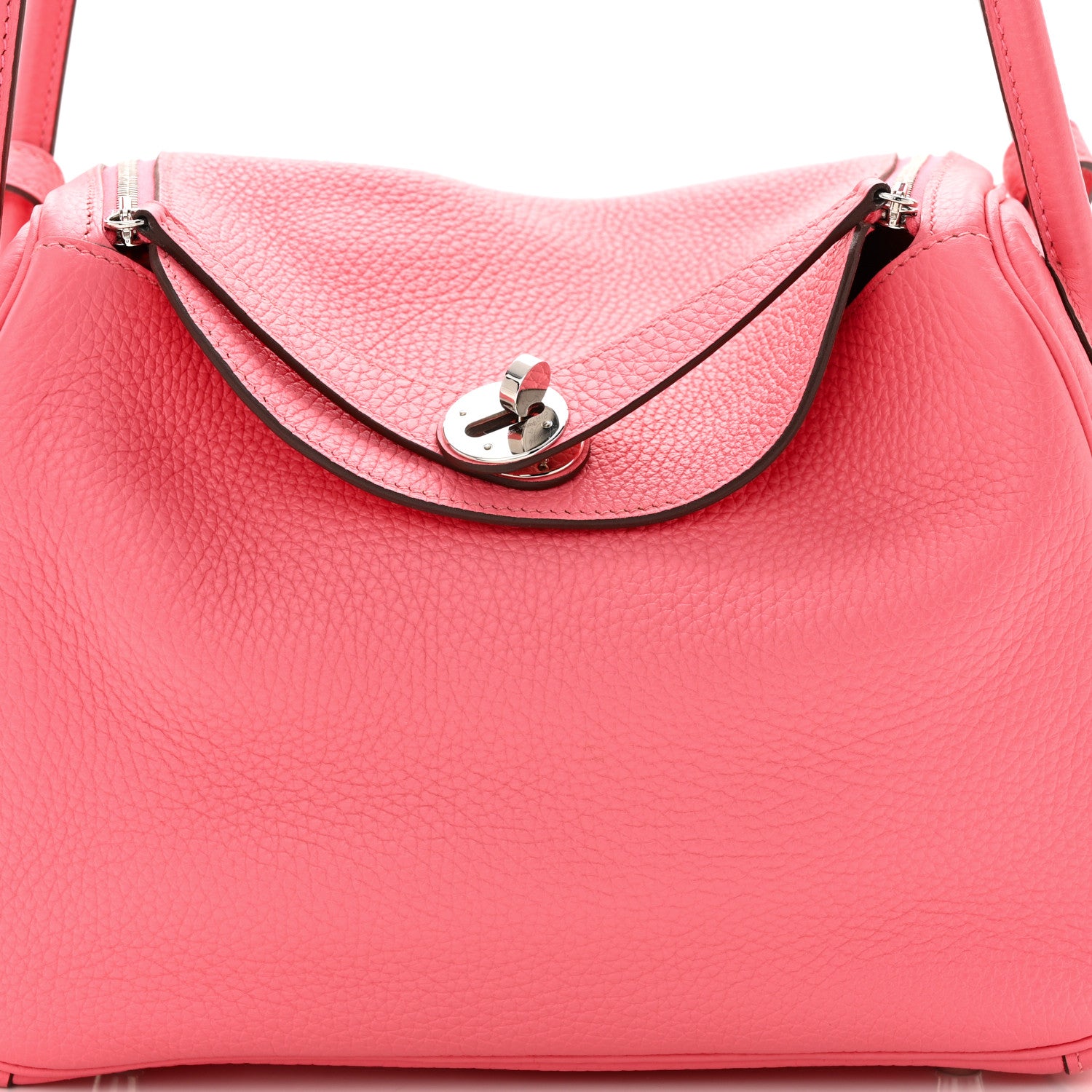 Hermes Taurillon Clemence Lindy 26 Rose Azalee 7 of 10