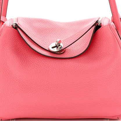 Hermes Taurillon Clemence Lindy 26 Rose Azalee 7 of 10