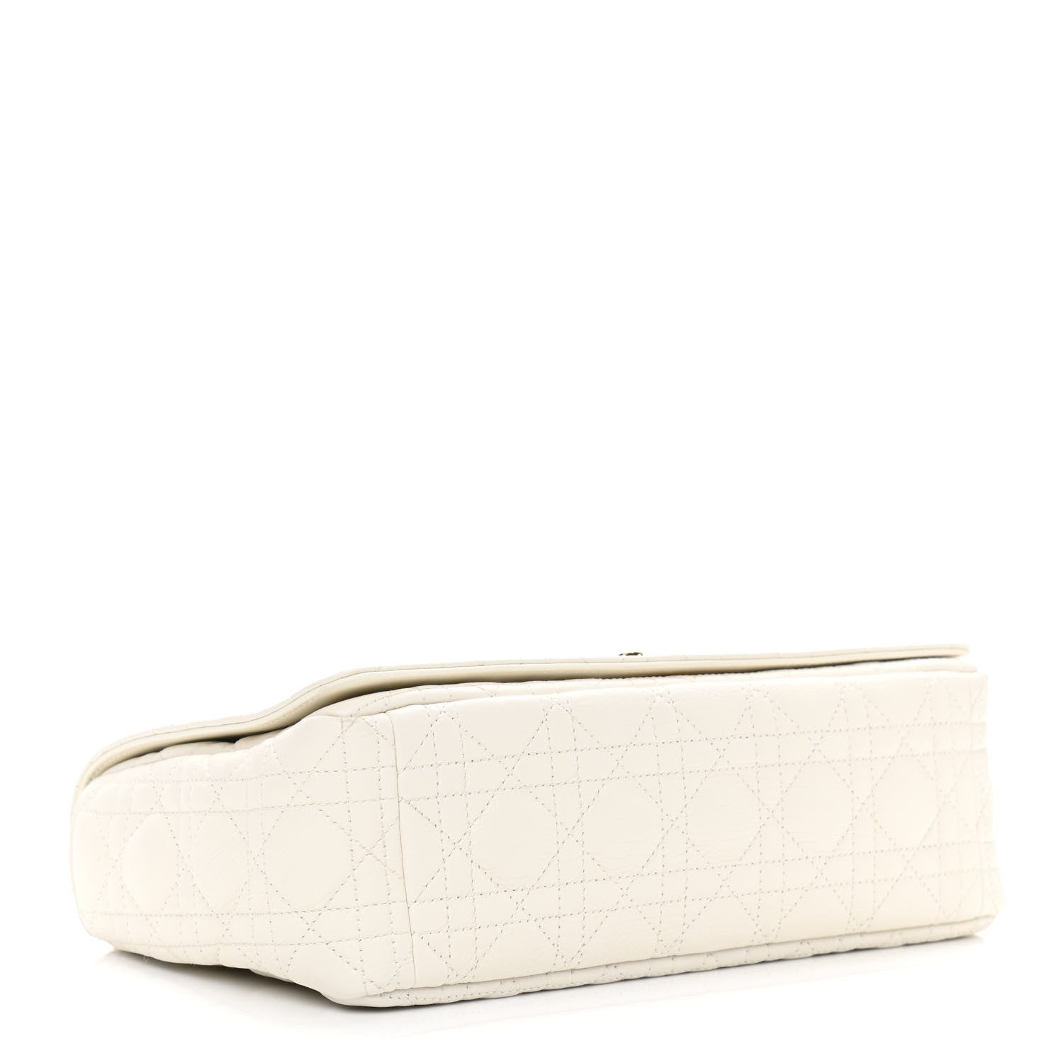 Christian Dior Lambskin Cannage Large Caro Bag Ivory 4 of 11