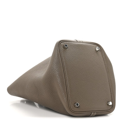 Hermes Taurillon Clemence Picotin Lock 18 PM Etoupe 4 of 13