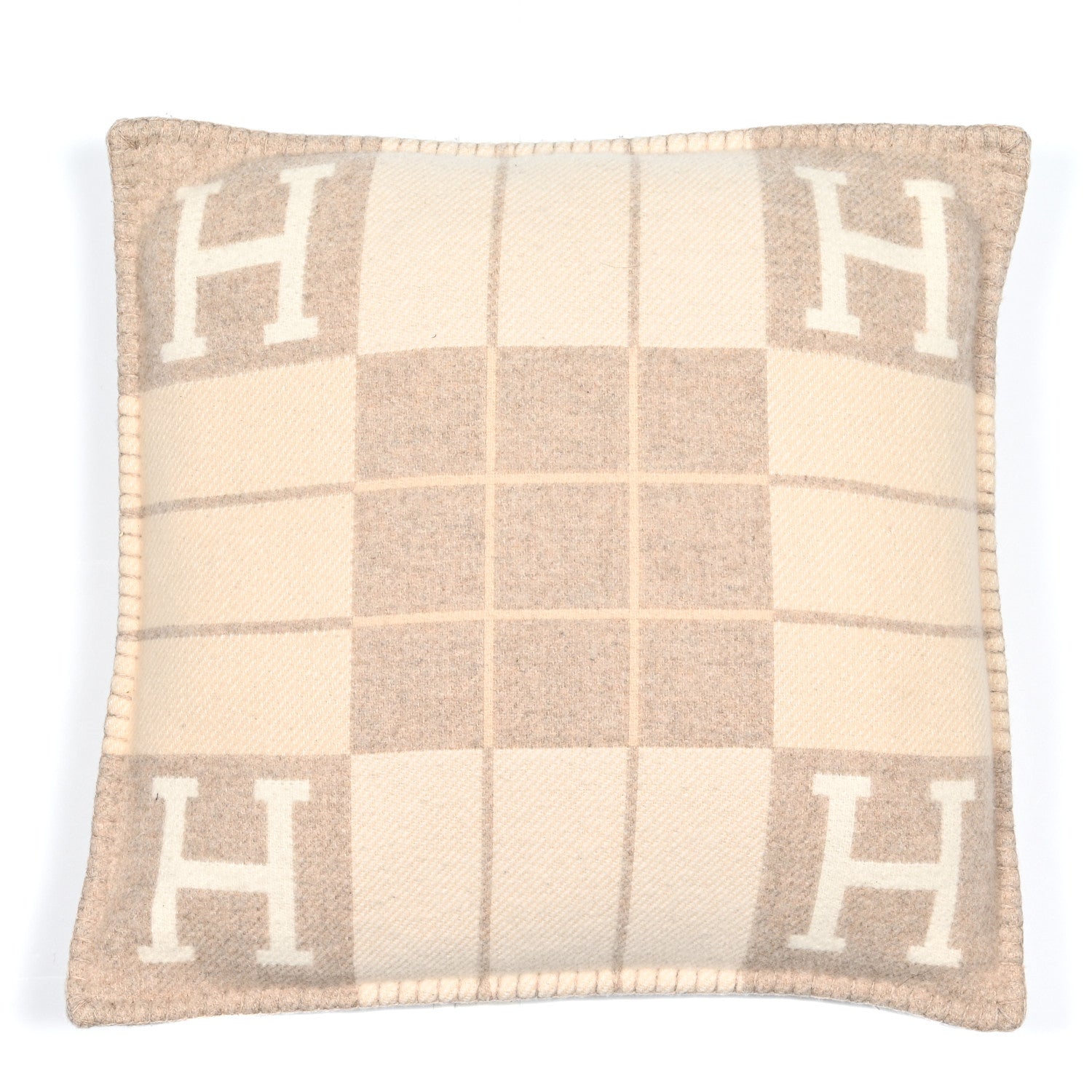 Hermes Wool Cashmere Avalon III Pillow PM Coco Camomille 1 of 4