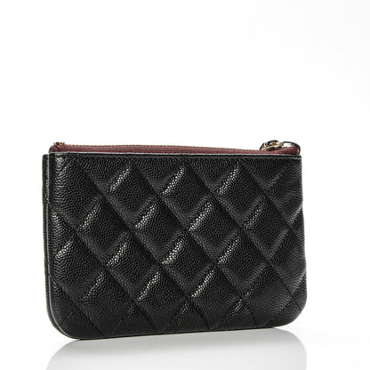 Chanel Caviar Quilted Small Cosmetic Case Black 3 of 7