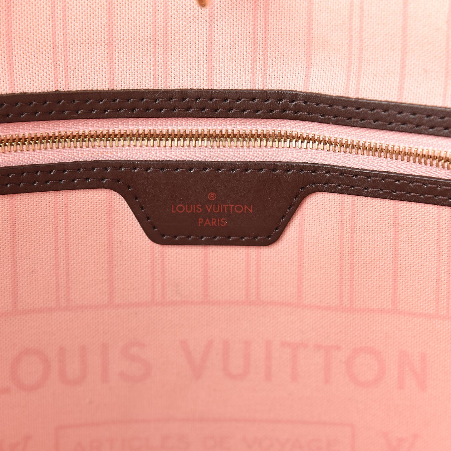 Damier Ebene Neo Neverfull MM Rose Ballerine