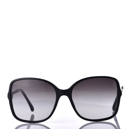 Chanel Lambskin Square Chain Sunglasses 5210-Q Black 2 of 8