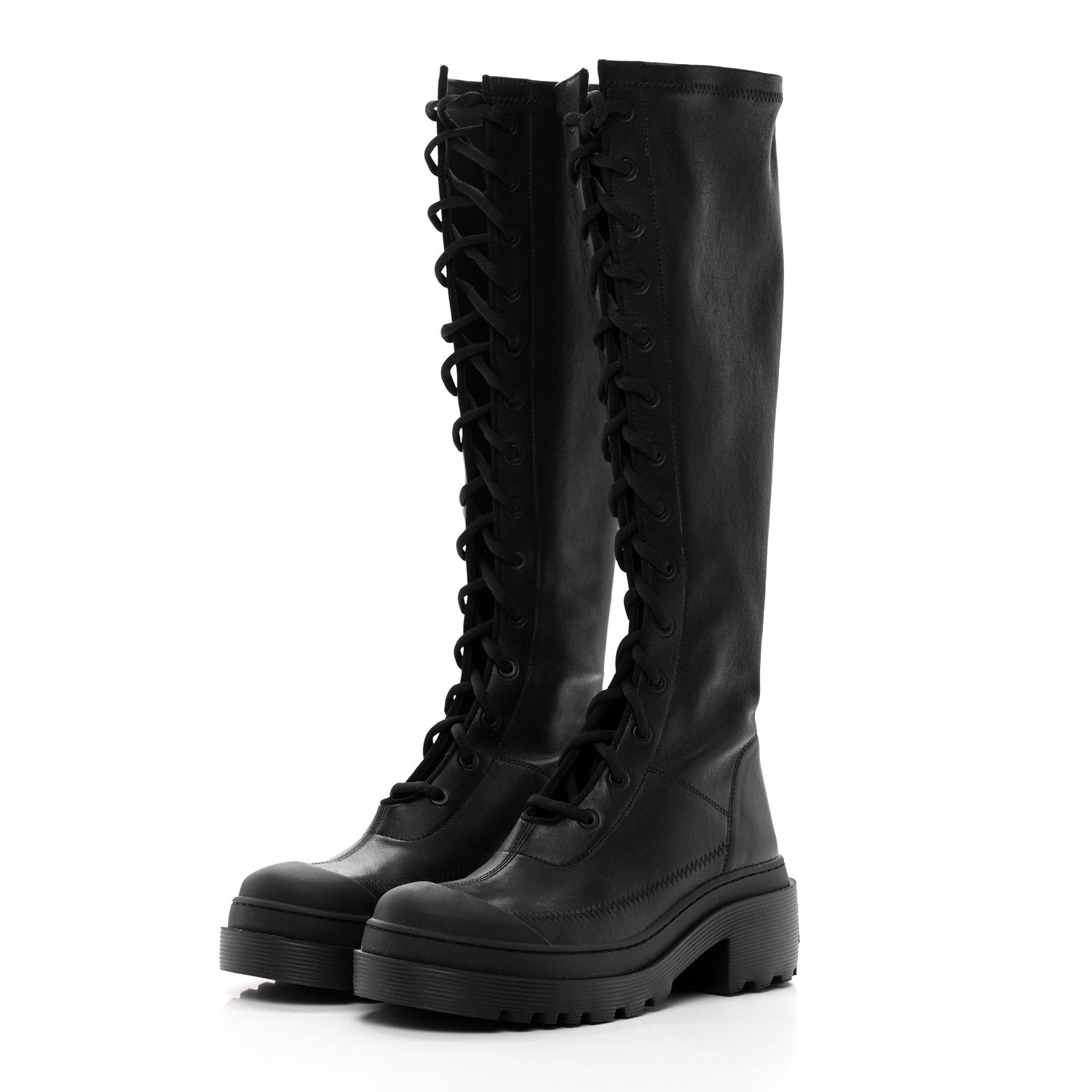 Christian Dior Nappa Stretch Dior Arcade High Boots 36.5 Black 3 of 14