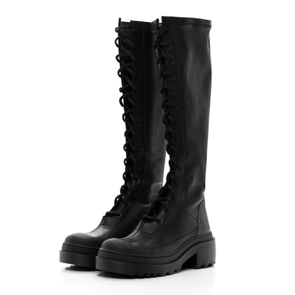 Christian Dior Nappa Stretch Dior Arcade High Boots 36.5 Black 3 of 14