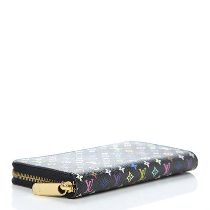 Louis Vuitton Monogram Multicolor Zippy Wallet Black 4 of 10