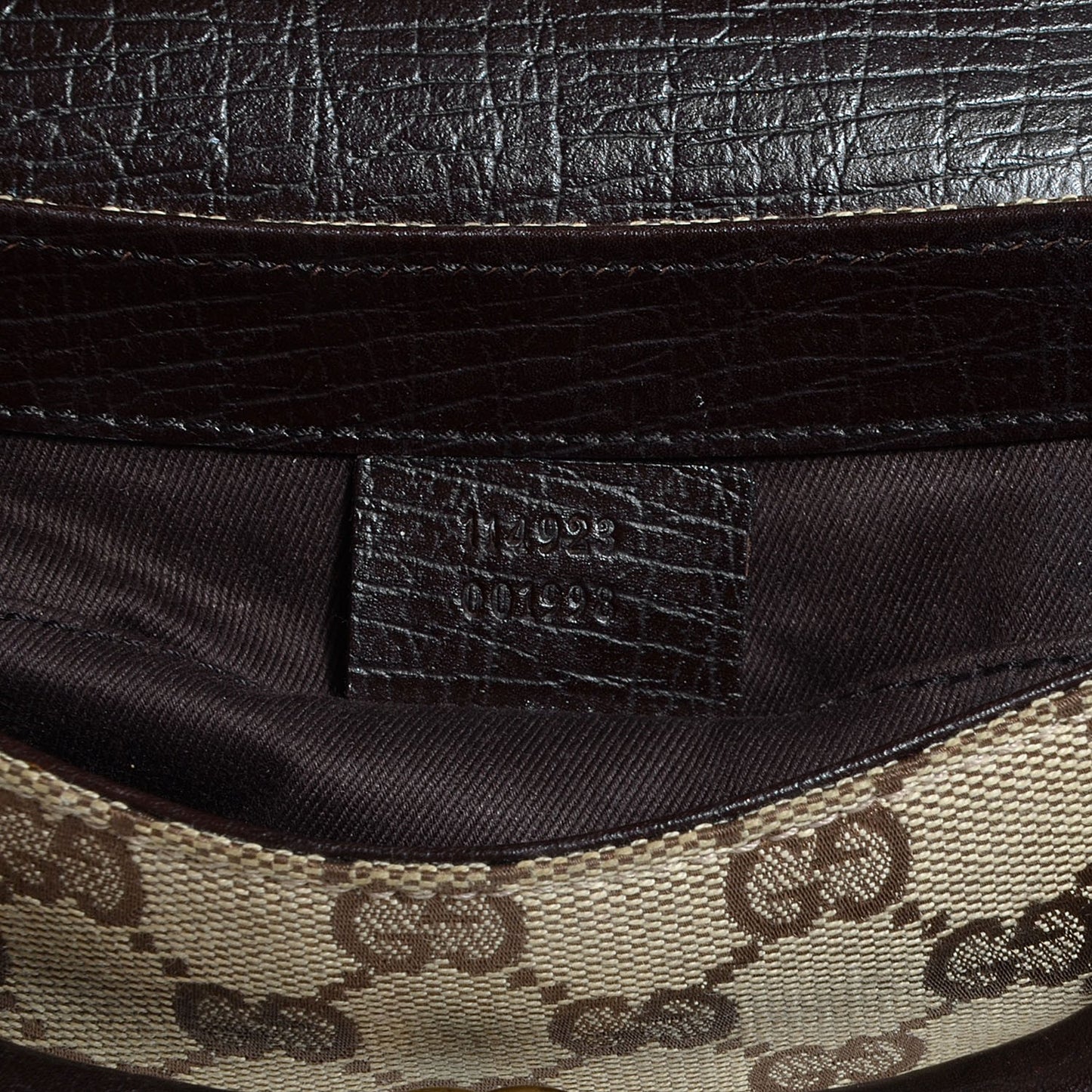 Monogram Horsebit Clutch Brown