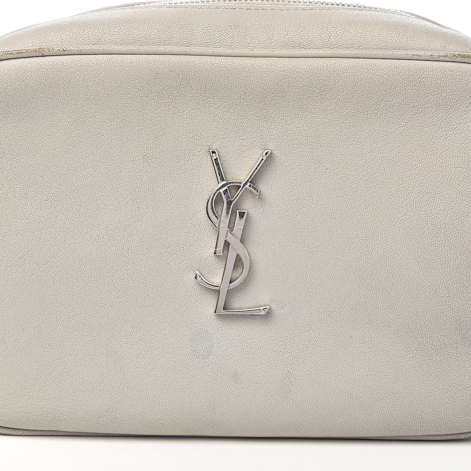 Saint Laurent Calfskin Monogram Lou Camera Bag Icy White 16 of 16