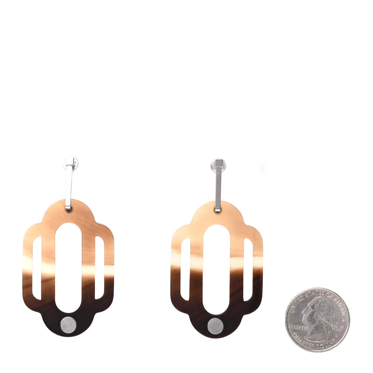 Buffalo Horn Lacquer Attelage Earrings