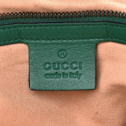Gucci Calfskin Matelasse Medium GG Marmont Shoulder Bag Emerald Green 6 of 12