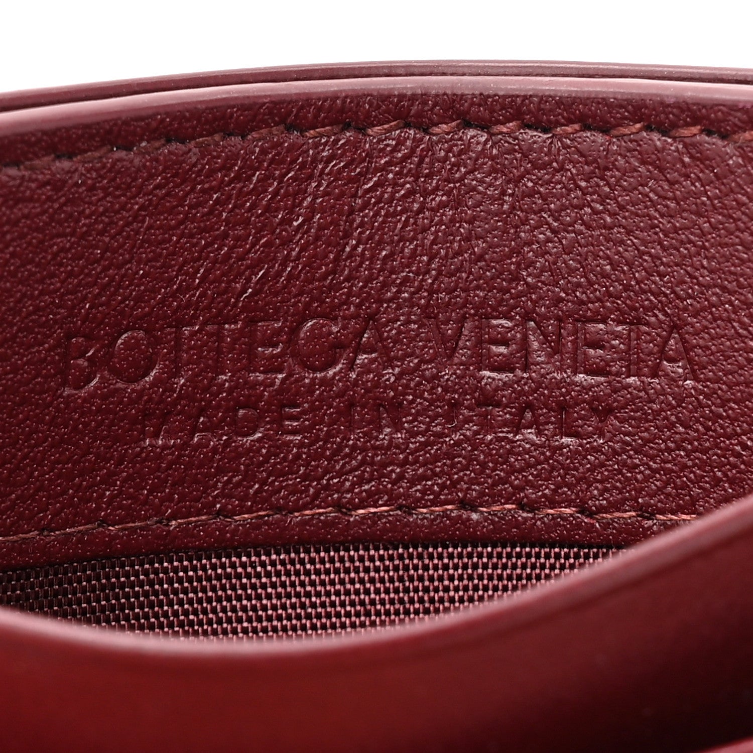 Bottega Veneta Nappa Intrecciato Card Holder Bordeaux 6 of 9