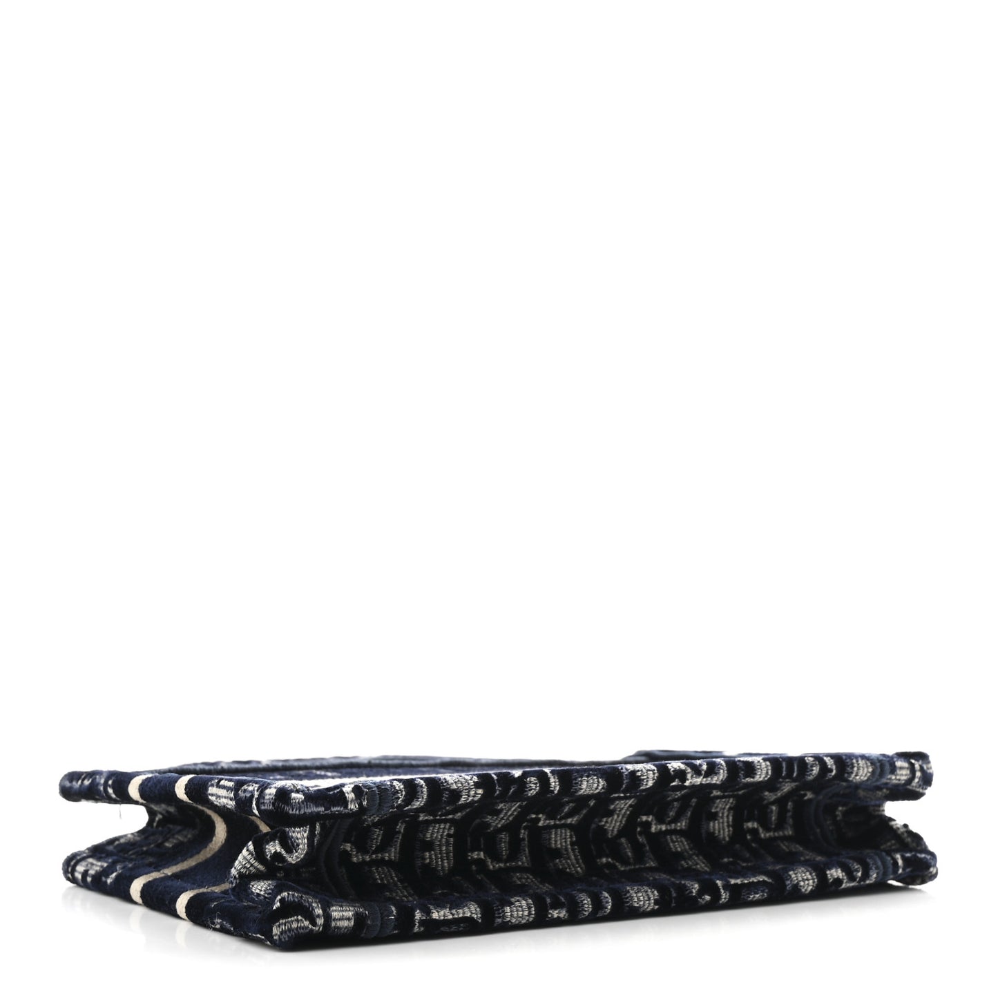 Velvet Oblique Mini Book Tote Blue