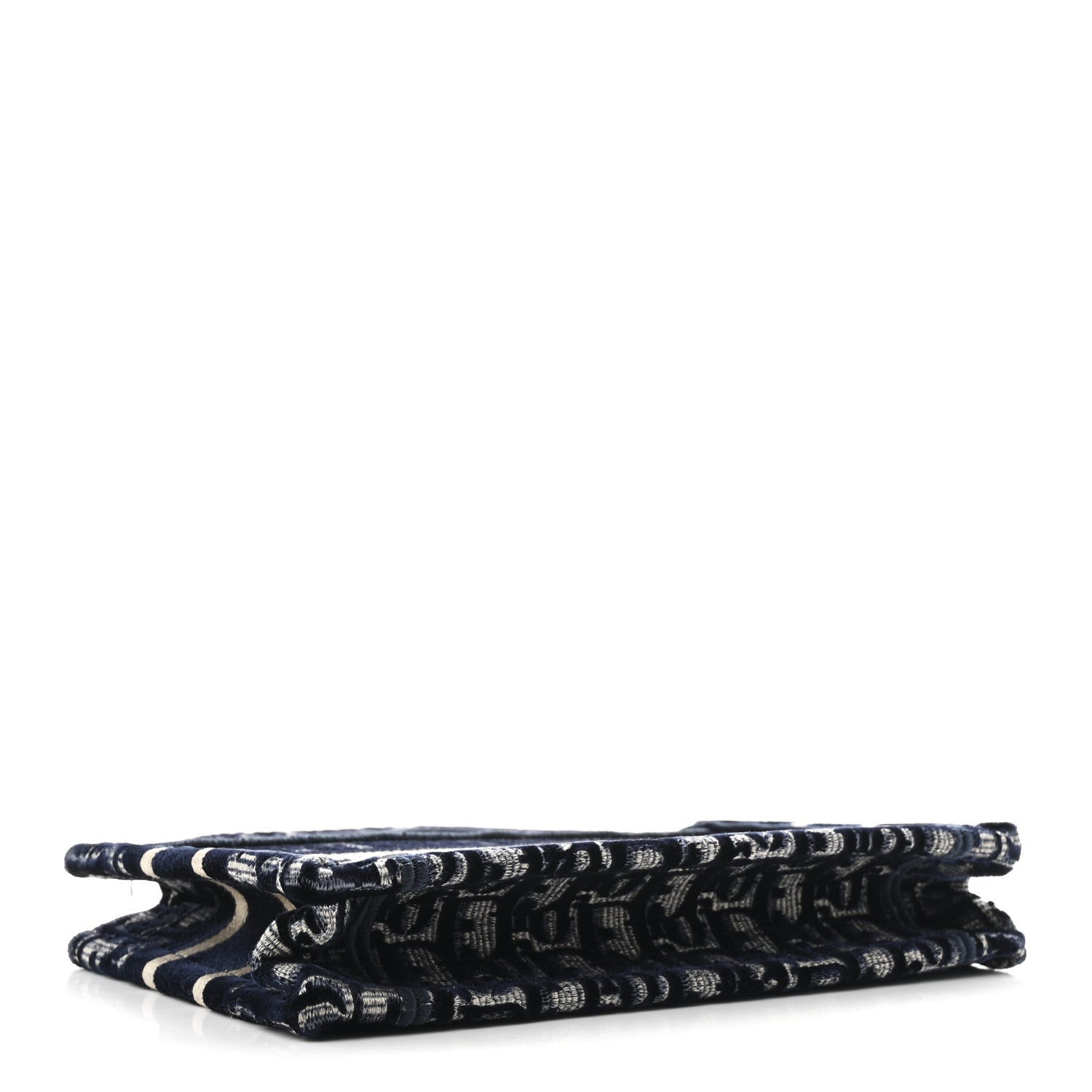 Christian Dior Velvet Oblique Mini Book Tote Blue 3 of 10