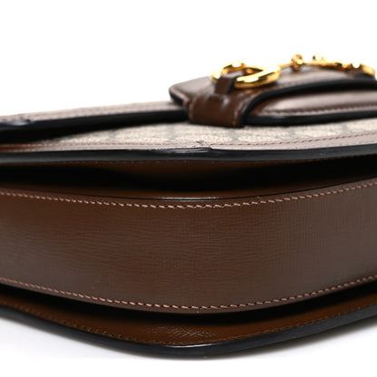 Gucci GG Supreme Monogram Horsebit 1955 Shoulder Bag Beige Brown Sugar 9 of 10